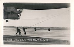 Greetings from the Navy Blimps Postcard