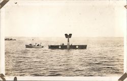 A Plane That Has Gone Down in the Water Postcard