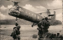 Hubschrauber "Vertol H 21" Helocopter Postcard
