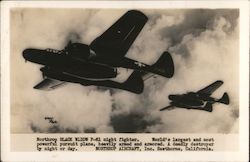 Northrop Black Widow P-61 Night Fighter Postcard