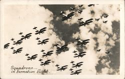 Squadrons, in Formation Flight. Aircraft Postcard Postcard Postcard