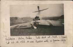Captain Holey-Baker-Felk's Wreckage Postcard