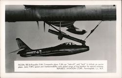 Ficon RB-36-Republic F-84 Composite Plane Postcard