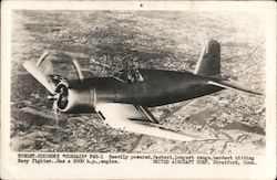 Vought-Sikorsky "Corsair" F4U-1 Air Force Postcard Postcard Postcard