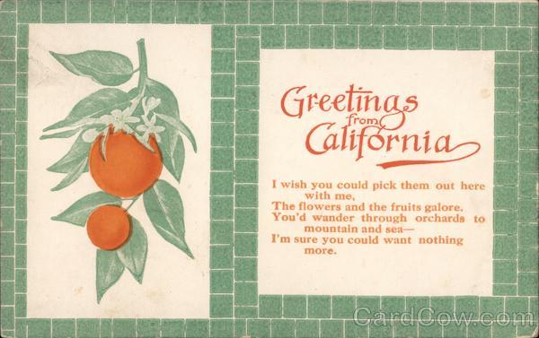 Greetings from California