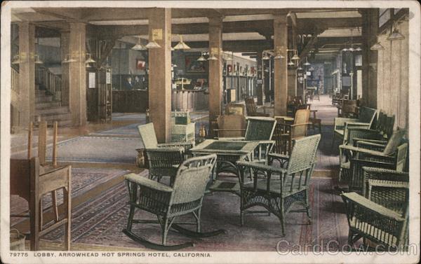 The Lobby-Arrowhead Hot Springs Hotel San Bernardino California