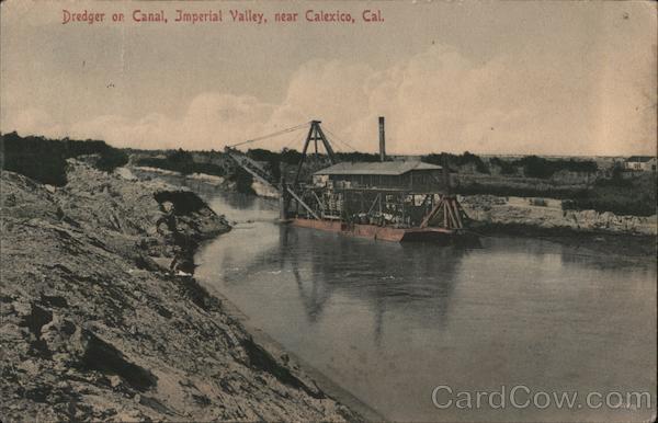 Dredger on Canal, Imperial Valley Calexico California