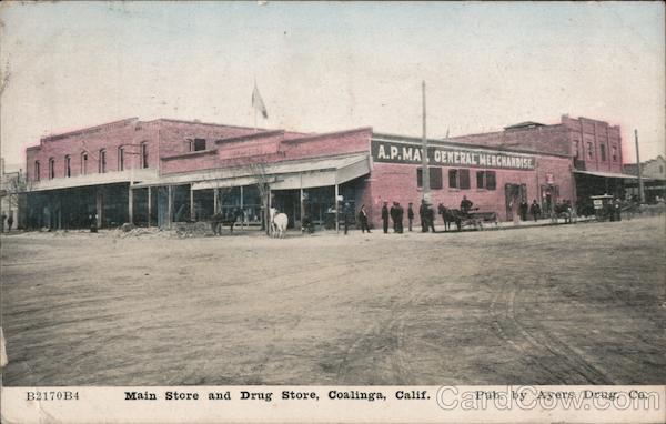 Main Store and Drug Store Coalinga California