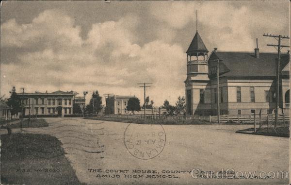 The Court House, County Jail and Amijo High School Fairfield California