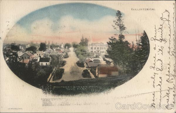 Monterey Street from Town Park Hollister California
