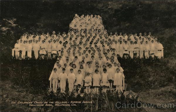 The Childrens' Cross on the Hillside-Sunrise Service Hollywood Bowl California
