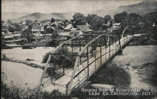 General View of Kelseyville Lake Co. California