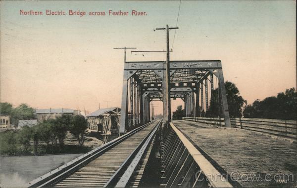 Northern Electric Bridge across Feather River Marysville California