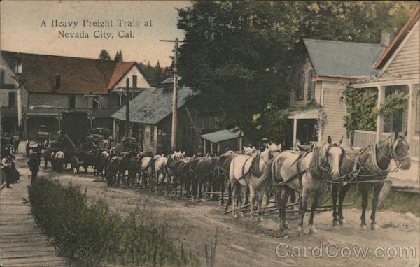 A Heavy Freight Train Nevada City California