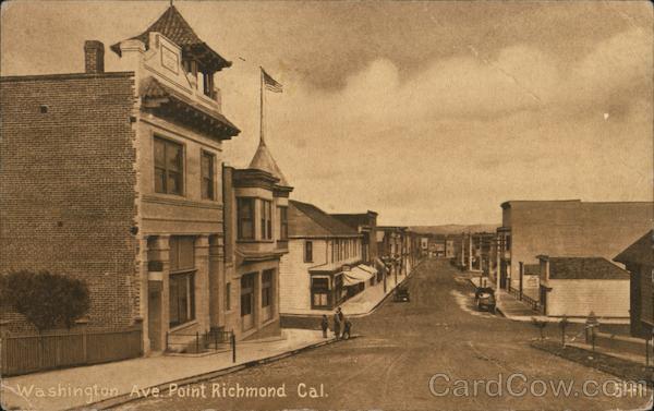 Washington Ave., Point Richmond Cal California