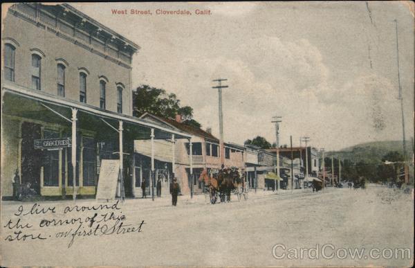 West Street Cloverdale California