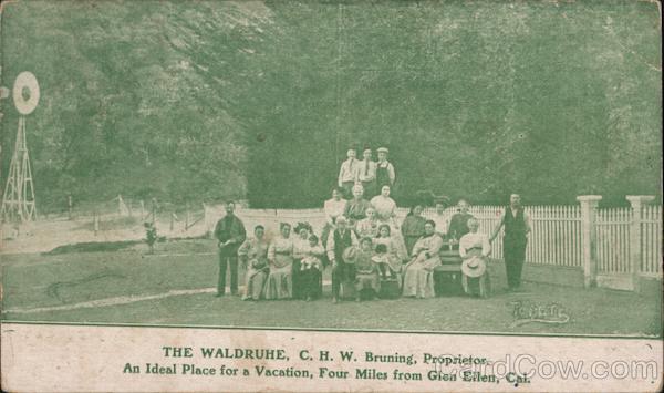 The Waldruhe - An Ideal Place for a Vacation Glen Ellen California