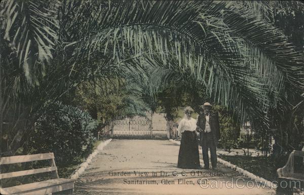 Garden View in Dr. C. C. O'Dotrich Sanitarium Glen Ellen California