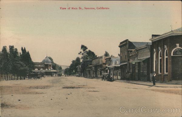 View of Main St. Sonoma California