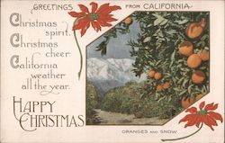 Greetings from California Postcard