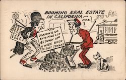 Booming real estate in California #2 Los Angeles, CA Postcard Postcard Postcard