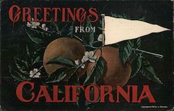 Greetings from California Postcard