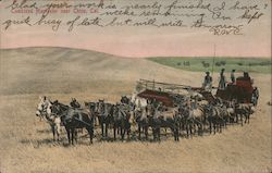 Combined Harvester Postcard