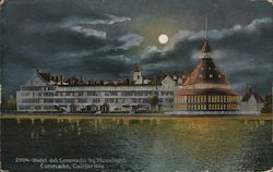Hotel de Coronado by Moonlight Postcard
