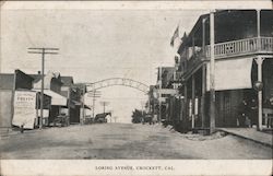 View of Loring Avenue Postcard