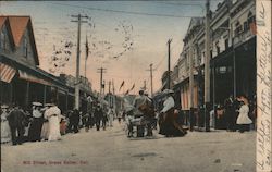 Mill Street Grass Valley, CA Postcard Postcard Postcard