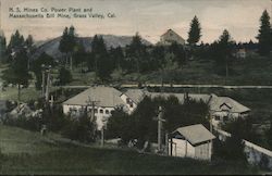 N.S. Mines Co. Power Plant and Massachusetts Hill Mine Grass Valley, CA Postcard Postcard Postcard