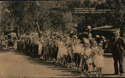 Childrens Lily Parade Saturday Before Easter Sunrise Service Hollywood Bowl Postcard