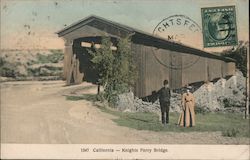 Knights Ferry Bridge California Postcard Postcard Postcard