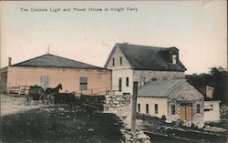 The Oakdale Light and Power House at Knight Ferry Postcard