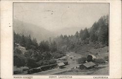 Marin County Depot Postcard