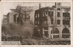 Destruction of Times Building Oct. 1, 1910 Postcard