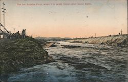 The Los Angeles River when it is really great-after heavy rains Postcard