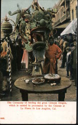 Ceremony of Feeding the Great Chinese Dragon Postcard