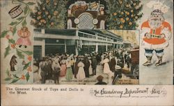 The Greatest Stock of Toys and Dolls in the West-The Broadway Department Store Postcard