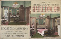 Holmes Disappearing Bed Co. Postcard