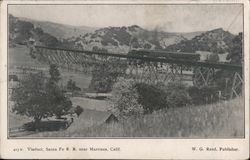 Viaduct, Santa Fe R.R. Postcard