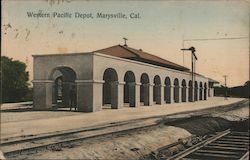 Western Pacific Depot Postcard