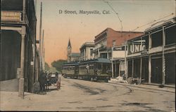 D Street Marysville, CA Postcard Postcard Postcard