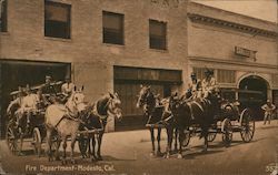 Fire Department Postcard