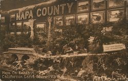 Napa Co. Exhibit, California Land show 1913 Postcard