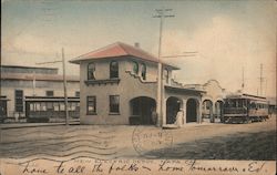 New Electric Depot Postcard