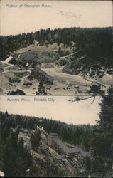 Portion of Champion Mines Nevada City, CA Postcard Postcard Postcard