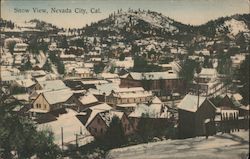 Snow View Nevada City, CA Postcard Postcard Postcard