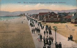 Broad Walk between Venice and Ocean Park Postcard