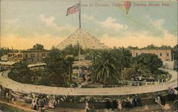 Plaza during Street Fair Postcard